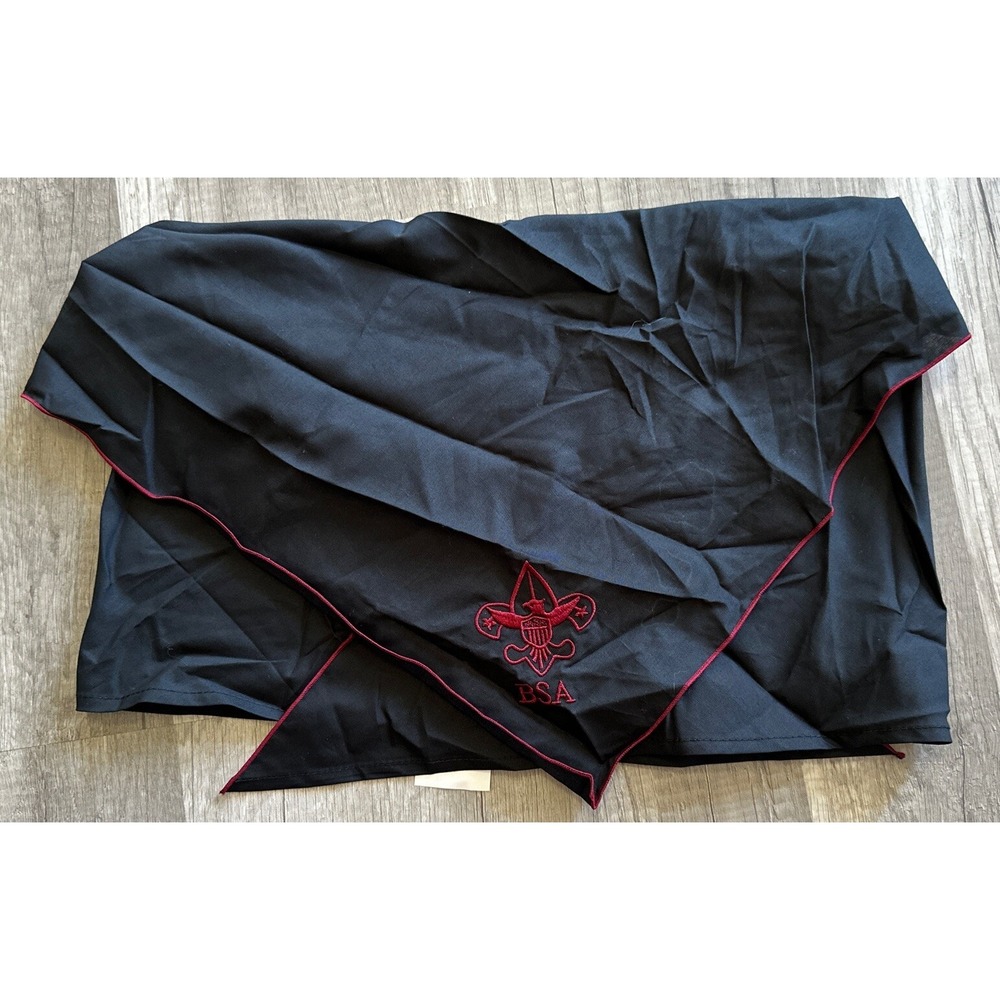 Boy Scouts Of America‎ Sea Scout Neckerchief Navy Red Embroidered NWOT